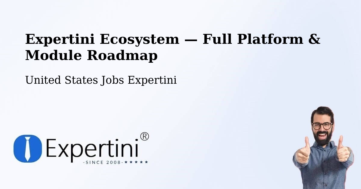 Expertini Ecosystem — Full Platform & Module Roadmap – Mansfield